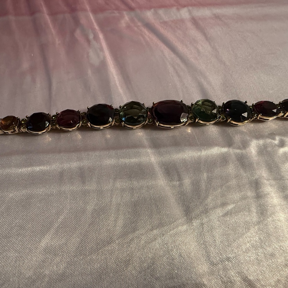 Elegant Multicolor Gemstone Bracelet